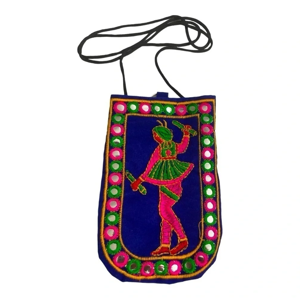 Fancy Handmade Traditional Design Phone and money Case